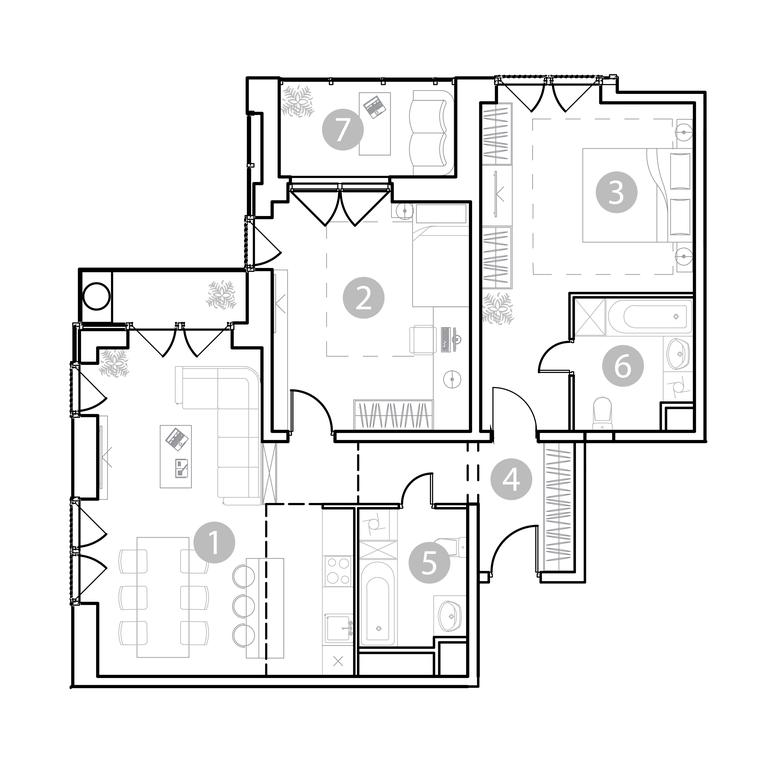 Продажа 2-комн. квартиры, 94,9 м² в ЖК «EvoPark Сокольники (Эво Парк )», Потешная улица, Москва, Россия #1