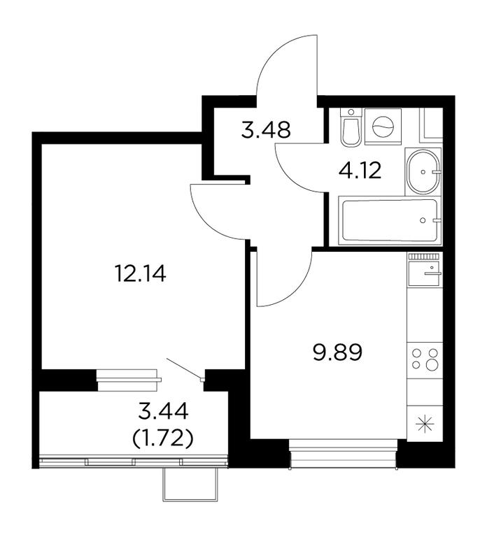 1-BD Apartment Sale, 31.35 sq. m. at Novoe Pushkino, mikrorayon Novoye Pushkino, Pushkino, Moscow Region, Russia #1 1-BD Apartment Sale, 31.35 sq. m. at Novoe Pushkino, mikrorayon Novoye Pushkino, Pushkino, Moscow Region, Russia #1