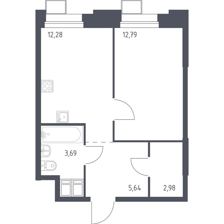 Apartment Sale, 37.6平方米 at Troparevo Park, Kiyevskoye shosse, 21-y kilometr, 3с4, Mosrentgen Settlement, Moscow, Russia #1 Apartment Sale, 37.6平方米 at Troparevo Park, Kiyevskoye shosse, 21-y kilometr, 3с4, Mosrentgen Settlement, Moscow, Russia #1