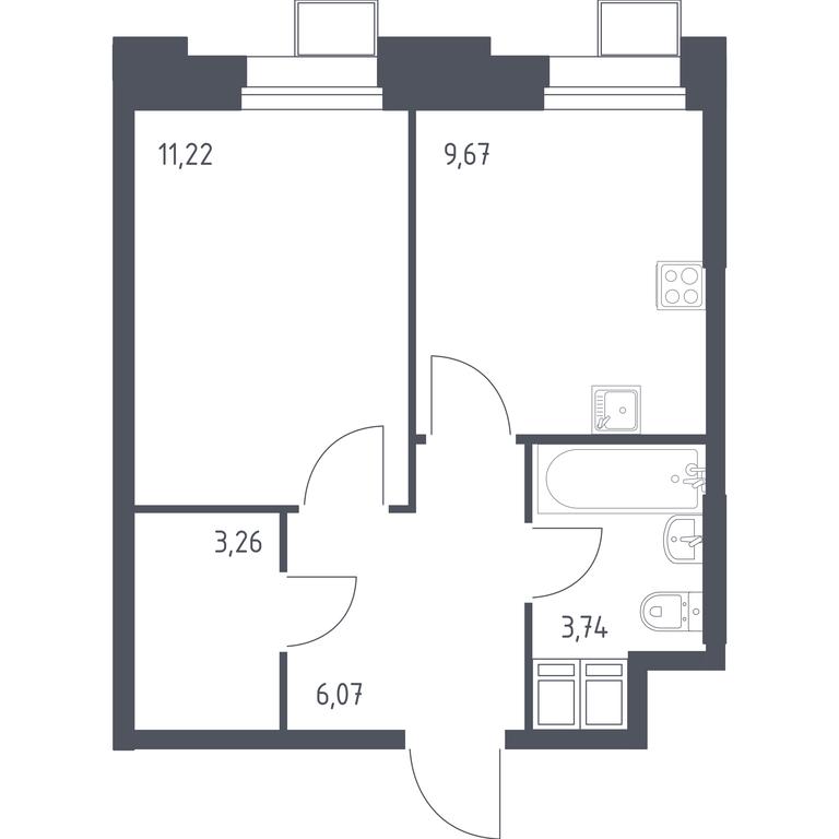 Apartment Sale, 34.14 sq. m. at Troparevo Park, Kiyevskoye shosse, 21-y kilometr, 3с4, Mosrentgen Settlement, Moscow, Russia #1 Apartment Sale, 34.14 sq. m. at Troparevo Park, Kiyevskoye shosse, 21-y kilometr, 3с4, Mosrentgen Settlement, Moscow, Russia #1