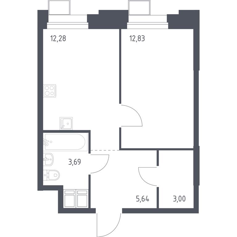 Apartment Sale, 37.6 sq. m. at Troparevo Park, Kiyevskoye shosse, 21-y kilometr, 3с4, Mosrentgen Settlement, Moscow, Russia #1 Apartment Sale, 37.6 sq. m. at Troparevo Park, Kiyevskoye shosse, 21-y kilometr, 3с4, Mosrentgen Settlement, Moscow, Russia #1