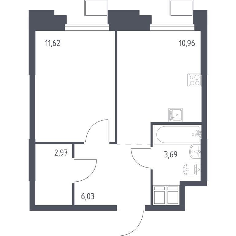 Apartment Sale, 35.42 sq. m. at Troparevo Park, Kiyevskoye shosse, 21-y kilometr, 3с4, Mosrentgen Settlement, Moscow, Russia #1 Apartment Sale, 35.42 sq. m. at Troparevo Park, Kiyevskoye shosse, 21-y kilometr, 3с4, Mosrentgen Settlement, Moscow, Russia #1