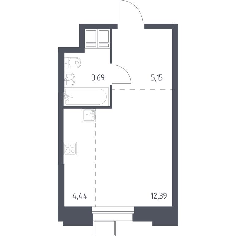 Apartment Sale, 25.88 sq. m. at Troparevo Park, Kiyevskoye shosse, 21-y kilometr, 3с4, Mosrentgen Settlement, Moscow, Russia #1 Apartment Sale, 25.88 sq. m. at Troparevo Park, Kiyevskoye shosse, 21-y kilometr, 3с4, Mosrentgen Settlement, Moscow, Russia #1