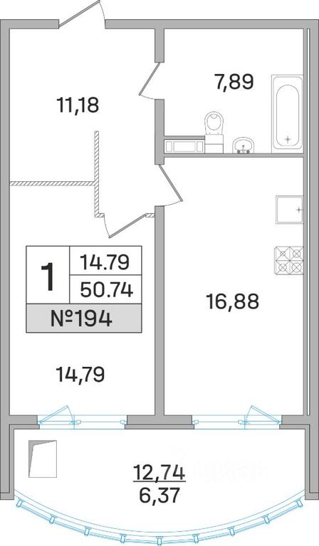 Apartment Sale, 50.3平方米 at Dom-Megalit v Korolyove, Kalinina Street, 11, Korolyov, Moscow Region, Russia #1 Apartment Sale, 50.3平方米 at Dom-Megalit v Korolyove, Kalinina Street, 11, Korolyov, Moscow Region, Russia #1