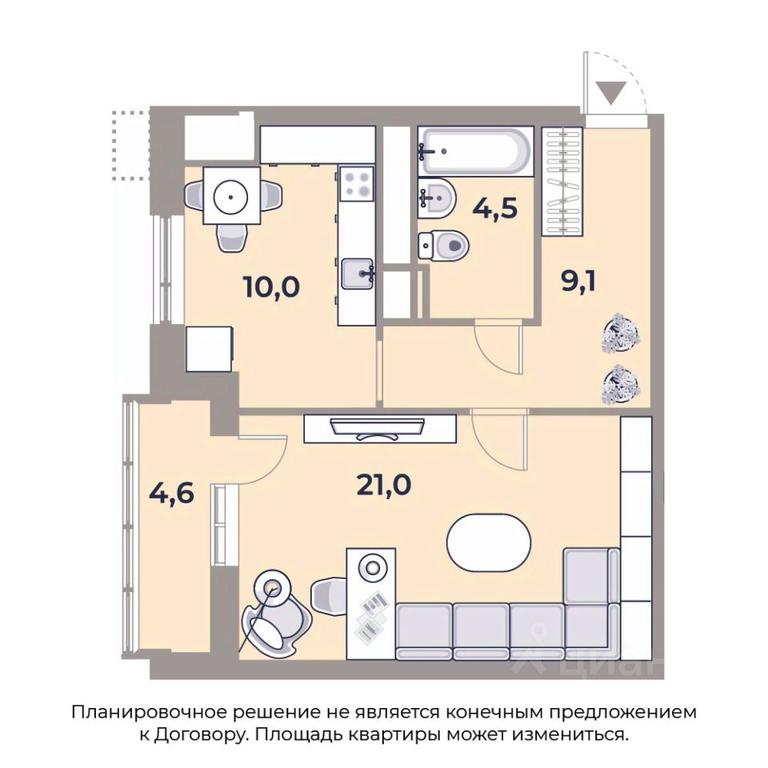 Apartment Sale, 49.4平方米 at Park Legend, Avtozavodskaya Street, Moscow, Russia #1 Apartment Sale, 49.4平方米 at Park Legend, Avtozavodskaya Street, Moscow, Russia #1