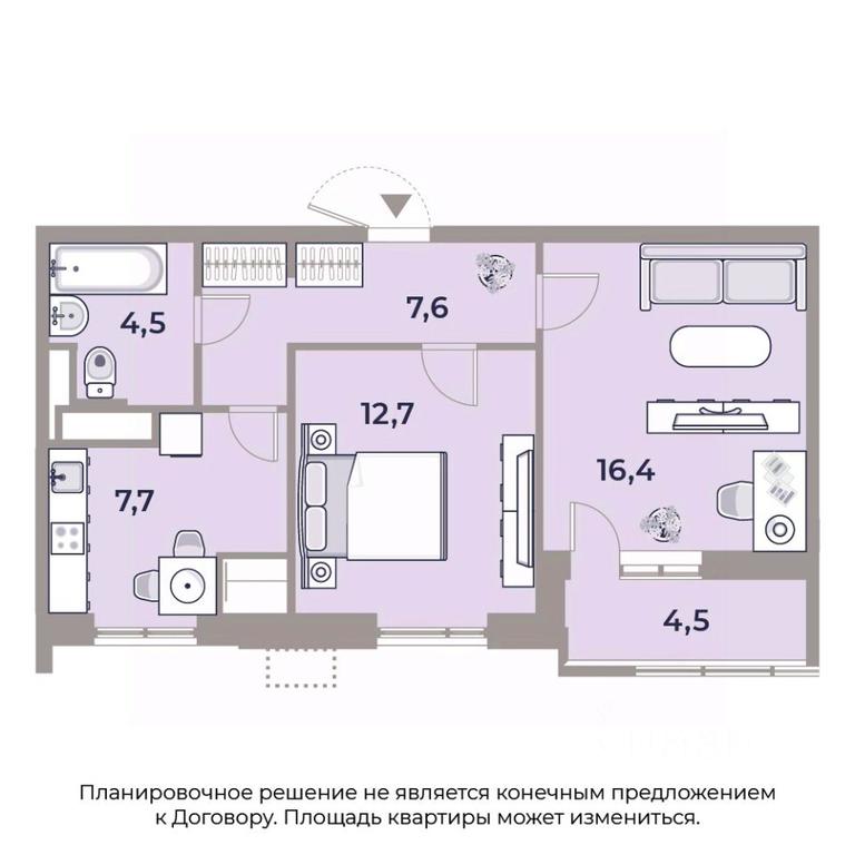 1-BD Apartment Sale, 54.4 sq. m. at Park Legend, Avtozavodskaya Street, Moscow, Russia #1 1-BD Apartment Sale, 54.4 sq. m. at Park Legend, Avtozavodskaya Street, Moscow, Russia #1