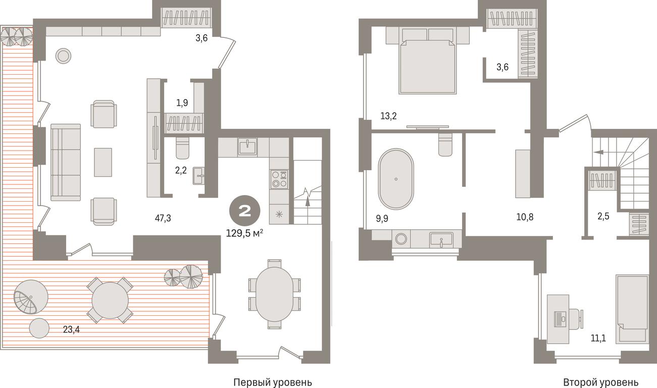 2-BD Apartment Sale, 129.5 sq. m. at Pervy kvartal, Kalinovaya ulitsa, derevnya Sapronovo, Leninskiy City District, Moscow Region, Russia #1 2-BD Apartment Sale, 129.5 sq. m. at Pervy kvartal, Kalinovaya ulitsa, derevnya Sapronovo, Leninskiy City District, Moscow Region, Russia #1