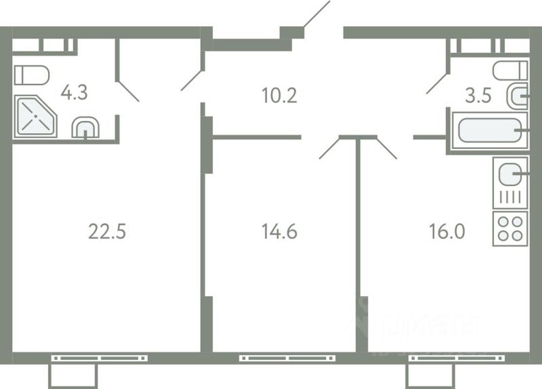1-BD Apartment Sale, 70.1平方米 at Novo-Molokovo, Novo-Molokovskiy bulvar, selo Molokovo, Leninskiy City District, Moscow Region, Russia #1 1-BD Apartment Sale, 70.1平方米 at Novo-Molokovo, Novo-Molokovskiy bulvar, selo Molokovo, Leninskiy City District, Moscow Region, Russia #1