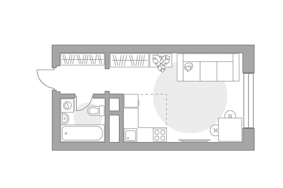 Apartment Sale, 24.4 sq. m. at Ilinois, Ilyinskiy Blind Alley, 1с1, Krasnogorsk, Moscow Region, Russia #1