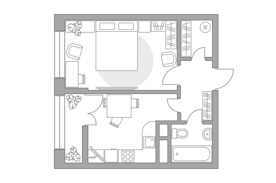 1-BD Apartment Sale, 37.54平方米 at Pekhra, Yaganova Street, 5, Balashikha, Moscow Region, Russia #1