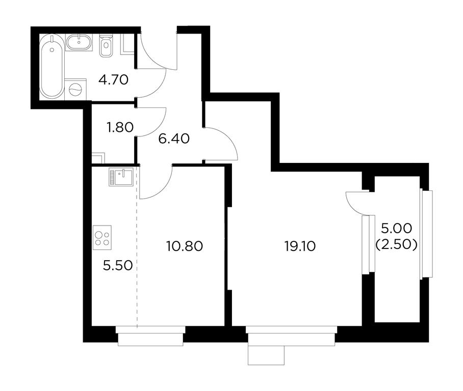 1-BD Apartment Sale, 50.8平方米 at Novoe Medvedkovo, Novoe Medvedkovo Residential Complex, mikrorayon 17A, Mytischi, Moscow Region, Russia #1 1-BD Apartment Sale, 50.8平方米 at Novoe Medvedkovo, Novoe Medvedkovo Residential Complex, mikrorayon 17A, Mytischi, Moscow Region, Russia #1