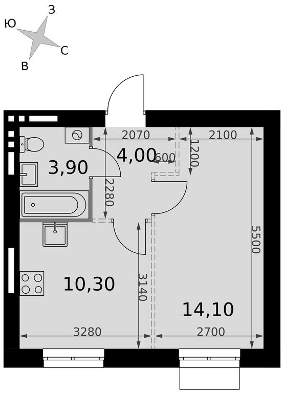 1-BD Apartment Sale, 32.3 sq. m. at Апрелевка, Naro-Fominskiy City District, Moscow Region, Russia #2 1-BD Apartment Sale, 32.3 sq. m. at Апрелевка, Naro-Fominskiy City District, Moscow Region, Russia #2