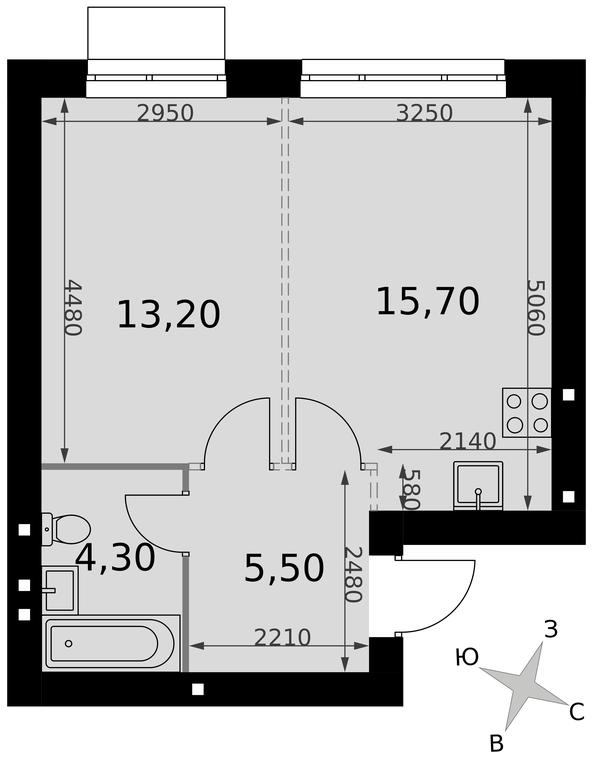 1-BD Apartment Sale, 38.7 sq. m. at Апрелевка, Naro-Fominskiy City District, Moscow Region, Russia #2 1-BD Apartment Sale, 38.7 sq. m. at Апрелевка, Naro-Fominskiy City District, Moscow Region, Russia #2