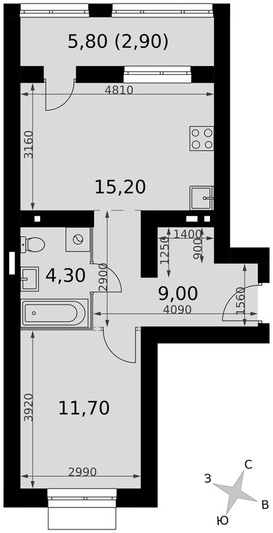 2-BD Apartment Sale, 43.1 sq. m. at Апрелевка, Naro-Fominskiy City District, Moscow Region, Russia #2 2-BD Apartment Sale, 43.1 sq. m. at Апрелевка, Naro-Fominskiy City District, Moscow Region, Russia #2