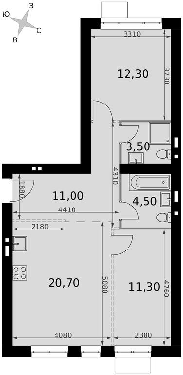 3-BD Apartment Sale, 63.3平方米 at Апрелевка, Naro-Fominskiy City District, Moscow Region, Russia #2 3-BD Apartment Sale, 63.3平方米 at Апрелевка, Naro-Fominskiy City District, Moscow Region, Russia #2