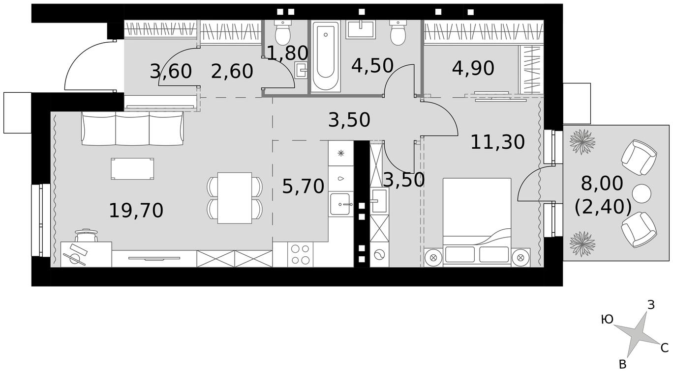 2-BD Apartment Sale, 63.5 sq. m. at Апрелевка, Naro-Fominskiy City District, Moscow Region, Russia #1 2-BD Apartment Sale, 63.5 sq. m. at Апрелевка, Naro-Fominskiy City District, Moscow Region, Russia #1
