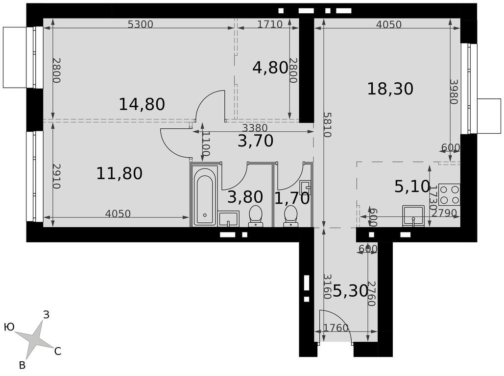 3-BD Apartment Sale, 69.3平方米 at Апрелевка, Naro-Fominskiy City District, Moscow Region, Russia #2 3-BD Apartment Sale, 69.3平方米 at Апрелевка, Naro-Fominskiy City District, Moscow Region, Russia #2
