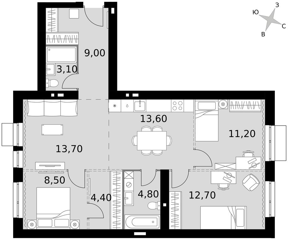 4-BD Apartment Sale, 81平方米 at Апрелевка, Naro-Fominskiy City District, Moscow Region, Russia #1 4-BD Apartment Sale, 81平方米 at Апрелевка, Naro-Fominskiy City District, Moscow Region, Russia #1