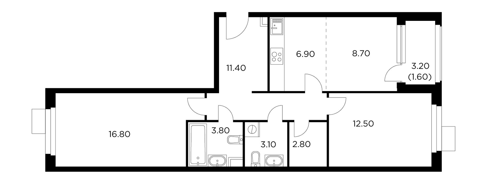2-BD Apartment Sale, 67.6平方米 at Novoe Medvedkovo, Novoe Medvedkovo Residential Complex, mikrorayon 17A, Mytischi, Moscow Region, Russia #1 2-BD Apartment Sale, 67.6平方米 at Novoe Medvedkovo, Novoe Medvedkovo Residential Complex, mikrorayon 17A, Mytischi, Moscow Region, Russia #1