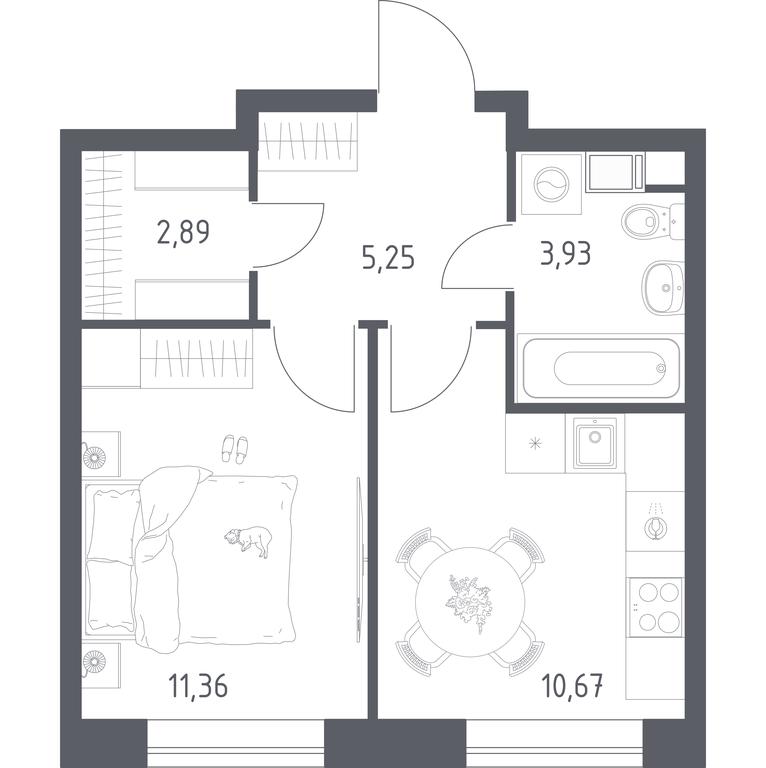 Apartment Sale, 34.1平方米 at Tsvetochnye Poliany, kvartal № 23, Filimonkovskoye Municipal Formation, Moscow, Russia #1 Apartment Sale, 34.1平方米 at Tsvetochnye Poliany, kvartal № 23, Filimonkovskoye Municipal Formation, Moscow, Russia #1