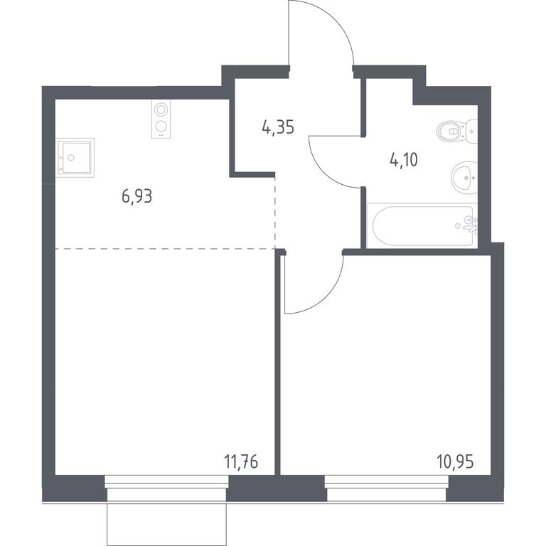 Apartment Sale, 38.09 sq. m. at Novoe Vnukovo, kvartal № 38, Kokoshkino Settlement, Moscow, Russia #1 Apartment Sale, 38.09 sq. m. at Novoe Vnukovo, kvartal № 38, Kokoshkino Settlement, Moscow, Russia #1