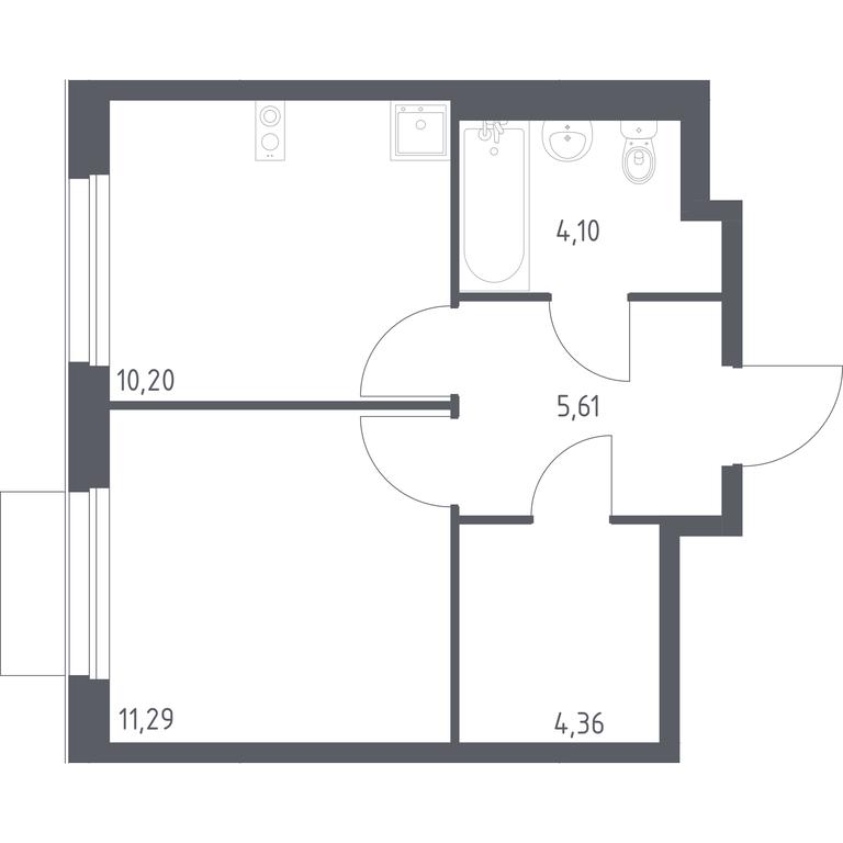 Apartment Sale, 35.56平方米 at Novoe Vnukovo, kvartal № 38, Kokoshkino Settlement, Moscow, Russia #1 Apartment Sale, 35.56平方米 at Novoe Vnukovo, kvartal № 38, Kokoshkino Settlement, Moscow, Russia #1