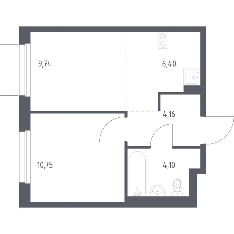 Apartment Sale, 35.15 sq. m. at Novoe Vnukovo, kvartal № 38, Kokoshkino Settlement, Moscow, Russia #1 Apartment Sale, 35.15 sq. m. at Novoe Vnukovo, kvartal № 38, Kokoshkino Settlement, Moscow, Russia #1