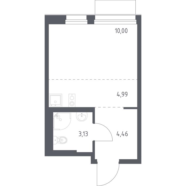 Apartment Sale, 22.58 sq. m. at Novoe Vnukovo, kvartal № 38, Kokoshkino Settlement, Moscow, Russia #1 Apartment Sale, 22.58 sq. m. at Novoe Vnukovo, kvartal № 38, Kokoshkino Settlement, Moscow, Russia #1