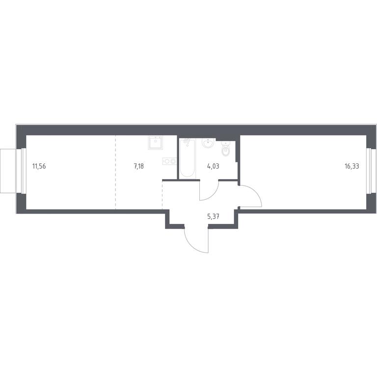 Apartment Sale, 44.47 sq. m. at Novoe Vnukovo, kvartal № 38, Kokoshkino Settlement, Moscow, Russia #1 Apartment Sale, 44.47 sq. m. at Novoe Vnukovo, kvartal № 38, Kokoshkino Settlement, Moscow, Russia #1