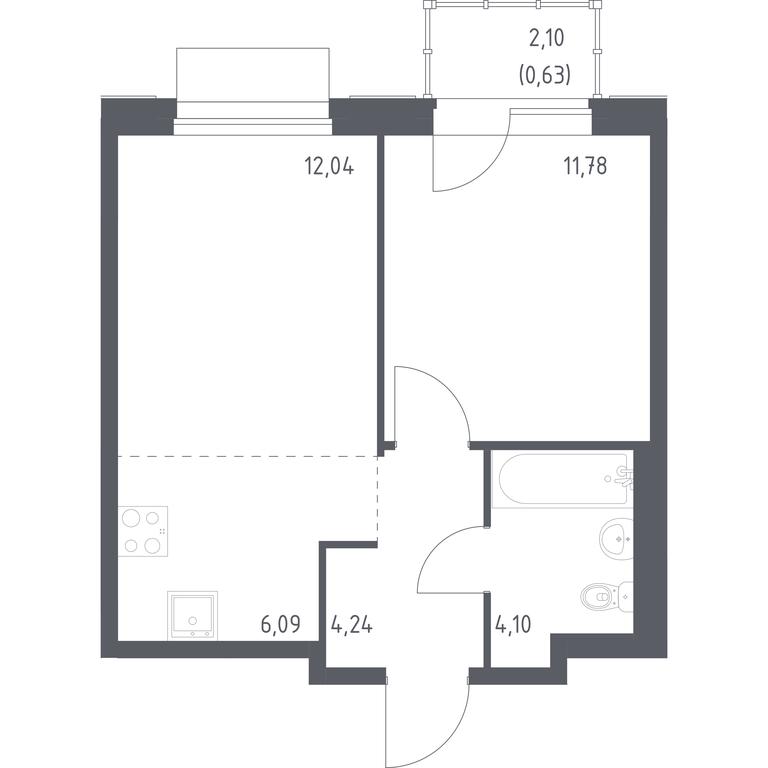 Продажа квартиры, 38,88 м² в ЖК «Новое Внуково», квартал № 38, поселение Кокошкино, Москва, Россия #1 Продажа квартиры, 38,88 м² в ЖК «Новое Внуково», квартал № 38, поселение Кокошкино, Москва, Россия #1