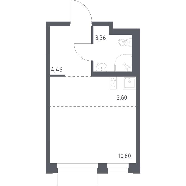 Apartment Sale, 24.02 sq. m. at Novoe Vnukovo, kvartal № 38, Kokoshkino Settlement, Moscow, Russia #1 Apartment Sale, 24.02 sq. m. at Novoe Vnukovo, kvartal № 38, Kokoshkino Settlement, Moscow, Russia #1