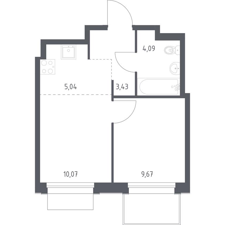 Продажа квартиры, 33,56 м² в ЖК «Новое Внуково», квартал № 38, поселение Кокошкино, Москва, Россия #1 Продажа квартиры, 33,56 м² в ЖК «Новое Внуково», квартал № 38, поселение Кокошкино, Москва, Россия #1