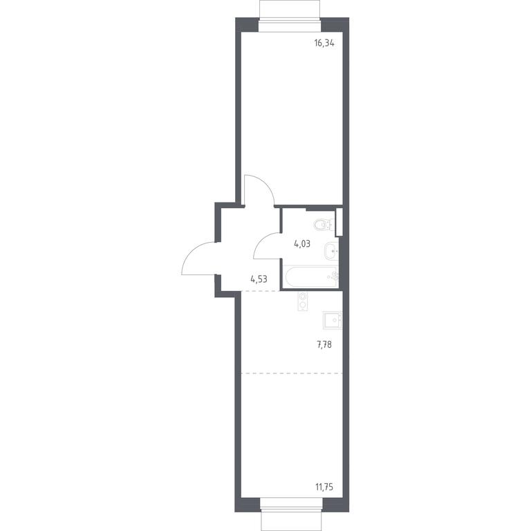 Apartment Sale, 44.43 sq. m. at Novoe Vnukovo, kvartal № 38, Kokoshkino Settlement, Moscow, Russia #1 Apartment Sale, 44.43 sq. m. at Novoe Vnukovo, kvartal № 38, Kokoshkino Settlement, Moscow, Russia #1