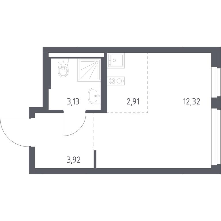 Apartment Sale, 22.28平方米 at Novoe Vnukovo, kvartal № 38, Kokoshkino Settlement, Moscow, Russia #1 Apartment Sale, 22.28平方米 at Novoe Vnukovo, kvartal № 38, Kokoshkino Settlement, Moscow, Russia #1