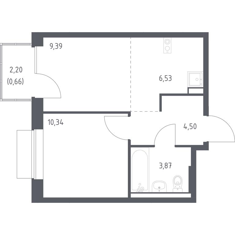 Продажа квартиры, 35,29 м² в ЖК «Новое Внуково», квартал № 38, поселение Кокошкино, Москва, Россия #1 Продажа квартиры, 35,29 м² в ЖК «Новое Внуково», квартал № 38, поселение Кокошкино, Москва, Россия #1