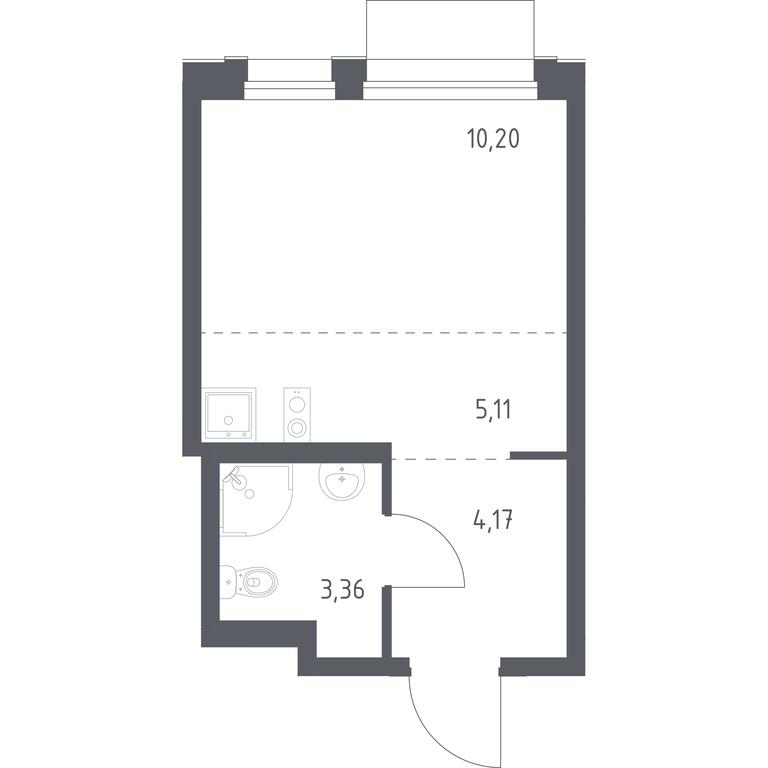 Apartment Sale, 22.84 sq. m. at Novoe Vnukovo, kvartal № 38, Kokoshkino Settlement, Moscow, Russia #1 Apartment Sale, 22.84 sq. m. at Novoe Vnukovo, kvartal № 38, Kokoshkino Settlement, Moscow, Russia #1
