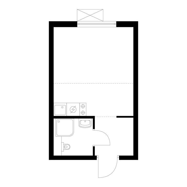 Apartment Sale, 20.6 sq. m. at Ilinskie Luga, Zapovednaya Street, 1, posyolok Ilyinskoye-Usovo, Krasnogorsk City District, Moscow Region, Russia #1