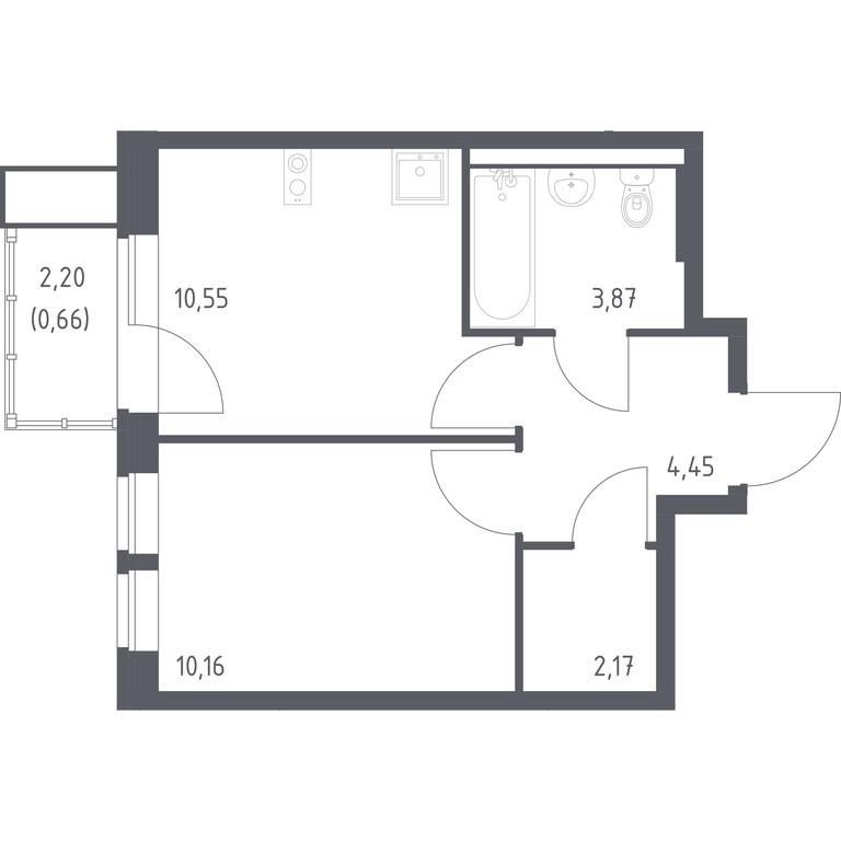 Apartment Sale, 31.86平方米 at Kvartal Aviatorov, ulitsa Koldunova, Aviatorov Microdistrict, Balashikha, Moscow Region, Russia #1 Apartment Sale, 31.86平方米 at Kvartal Aviatorov, ulitsa Koldunova, Aviatorov Microdistrict, Balashikha, Moscow Region, Russia #1