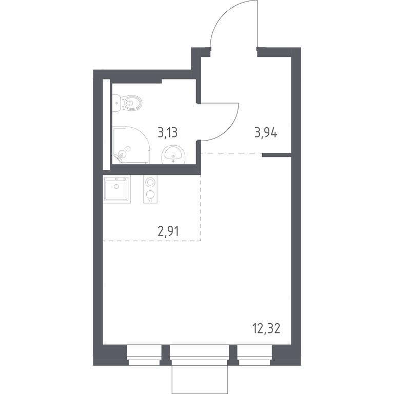 Apartment Sale, 22.3平方米 at Kvartal Aviatorov, ulitsa Koldunova, Aviatorov Microdistrict, Balashikha, Moscow Region, Russia #1 Apartment Sale, 22.3平方米 at Kvartal Aviatorov, ulitsa Koldunova, Aviatorov Microdistrict, Balashikha, Moscow Region, Russia #1