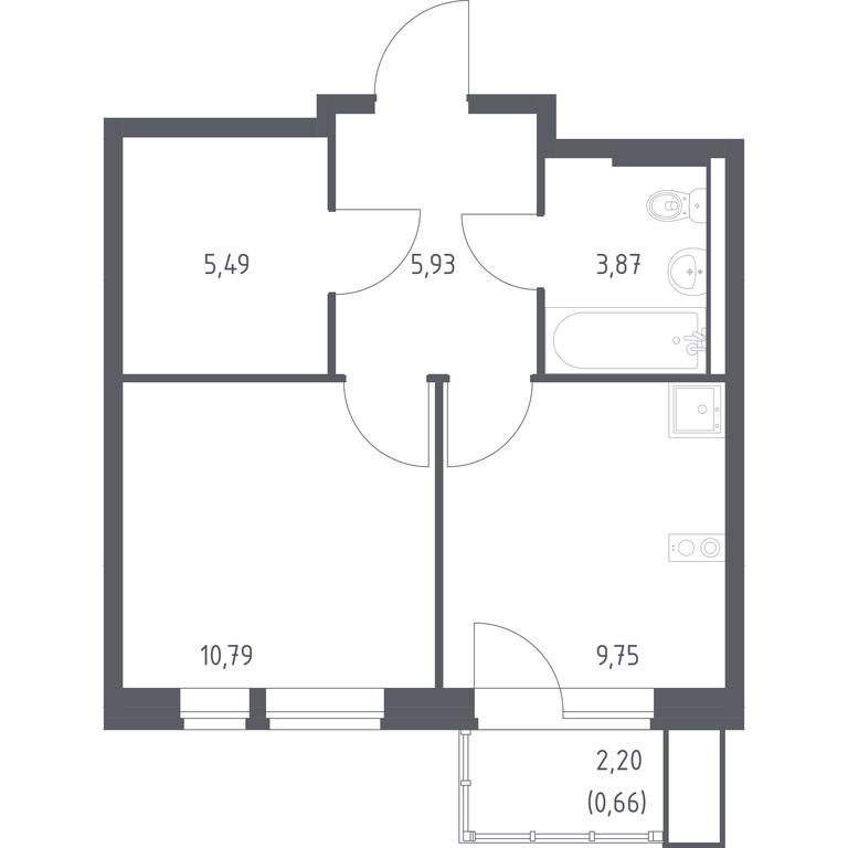 Apartment Sale, 36.49平方米 at Kvartal Aviatorov, ulitsa Koldunova, Aviatorov Microdistrict, Balashikha, Moscow Region, Russia #1 Apartment Sale, 36.49平方米 at Kvartal Aviatorov, ulitsa Koldunova, Aviatorov Microdistrict, Balashikha, Moscow Region, Russia #1
