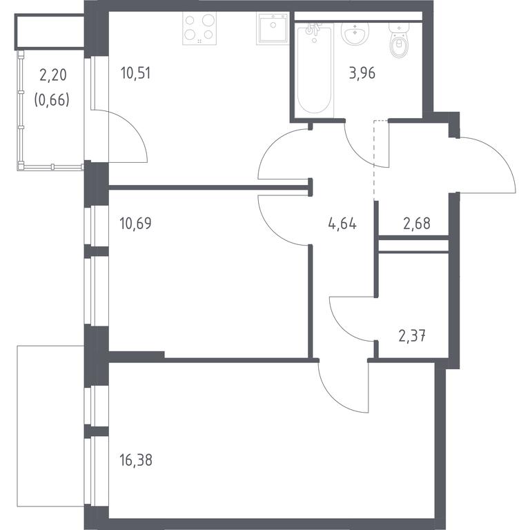 1-BD Apartment Sale, 51.89 sq. m. at Kvartal Aviatorov, ulitsa Koldunova, Aviatorov Microdistrict, Balashikha, Moscow Region, Russia #1 1-BD Apartment Sale, 51.89 sq. m. at Kvartal Aviatorov, ulitsa Koldunova, Aviatorov Microdistrict, Balashikha, Moscow Region, Russia #1