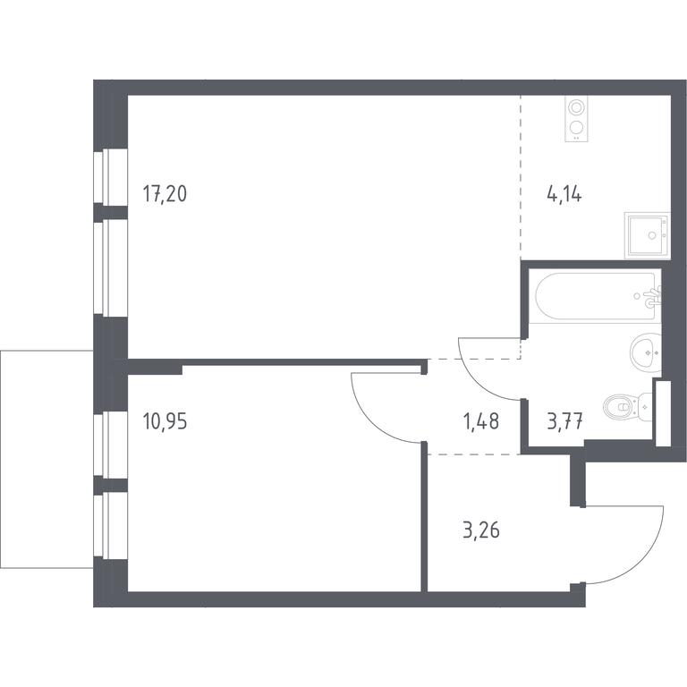 Apartment Sale, 40.8平方米 at Kvartal Aviatorov, ulitsa Koldunova, Aviatorov Microdistrict, Balashikha, Moscow Region, Russia #1 Apartment Sale, 40.8平方米 at Kvartal Aviatorov, ulitsa Koldunova, Aviatorov Microdistrict, Balashikha, Moscow Region, Russia #1