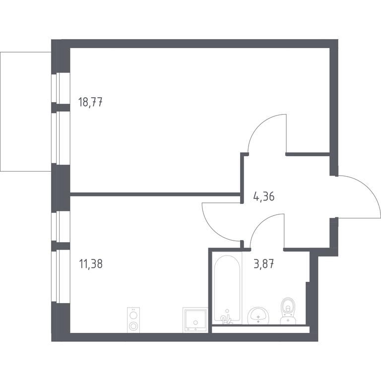 Apartment Sale, 38.38 sq. m. at Kvartal Aviatorov, ulitsa Koldunova, Aviatorov Microdistrict, Balashikha, Moscow Region, Russia #1 Apartment Sale, 38.38 sq. m. at Kvartal Aviatorov, ulitsa Koldunova, Aviatorov Microdistrict, Balashikha, Moscow Region, Russia #1