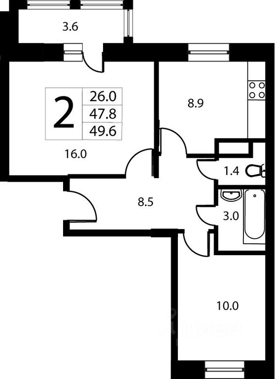 1-BD Apartment Sale, 48.1 sq. m. at Laykovo, zhiloy kompleks Gorod-sobytiye Laykovo, selo Laykovo, Odintsovskiy Urban District, Moscow Region, Russia #1 1-BD Apartment Sale, 48.1 sq. m. at Laykovo, zhiloy kompleks Gorod-sobytiye Laykovo, selo Laykovo, Odintsovskiy Urban District, Moscow Region, Russia #1
