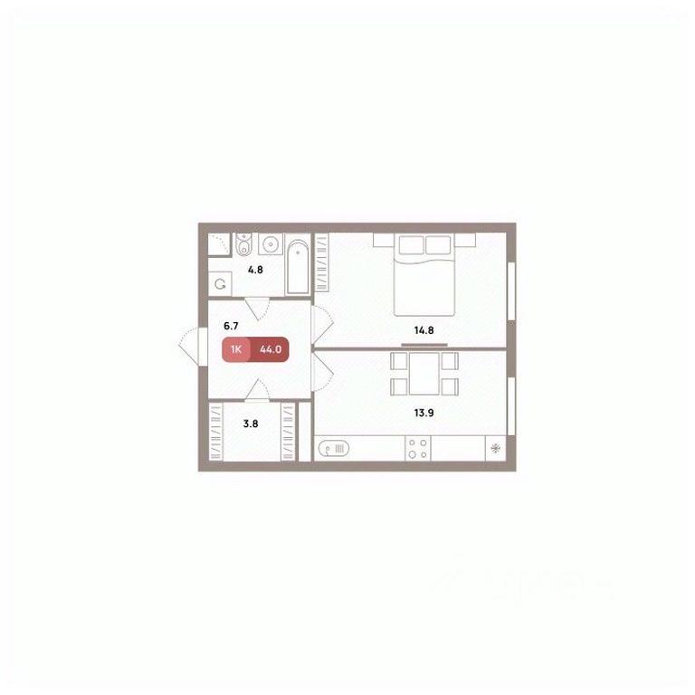 Apartment Sale, 44 sq. m. at Prospekt 39, Ryazansky Avenue, Moscow, Russia #1 Apartment Sale, 44 sq. m. at Prospekt 39, Ryazansky Avenue, Moscow, Russia #1
