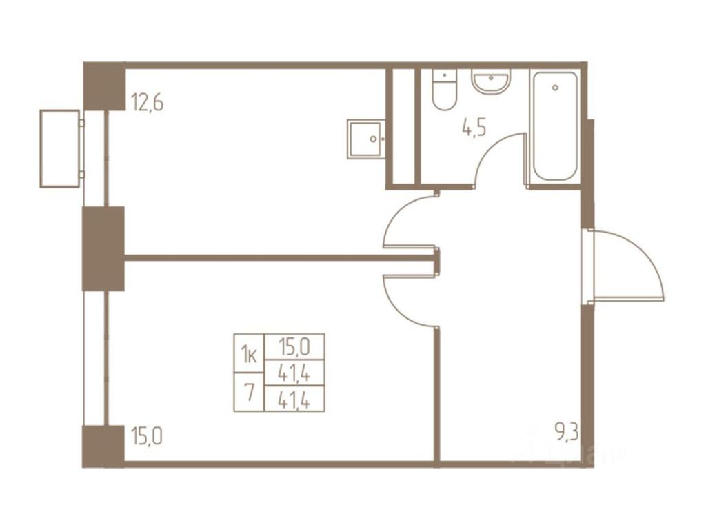Apartment Sale, 41.4平方米 at Fabrikant, 2-y Fabrichny proyezd, Pushkino, Moscow Region, Russia #1 Apartment Sale, 41.4平方米 at Fabrikant, 2-y Fabrichny proyezd, Pushkino, Moscow Region, Russia #1