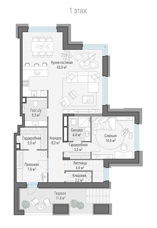 5-BD Apartment Sale, 202.5 sq. m. at Foriver, Simonovskaya Embankment, 3к1, Moscow, Russia #1