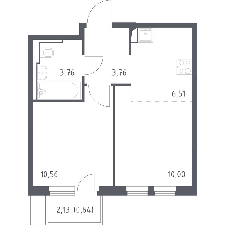 Apartment Sale, 35.23 sq. m. at Ostafevo, Ostafyevskoe Highway, 12к1, Ryazanovskoe Settlement, Moscow, Russia #1 Apartment Sale, 35.23 sq. m. at Ostafevo, Ostafyevskoe Highway, 12к1, Ryazanovskoe Settlement, Moscow, Russia #1