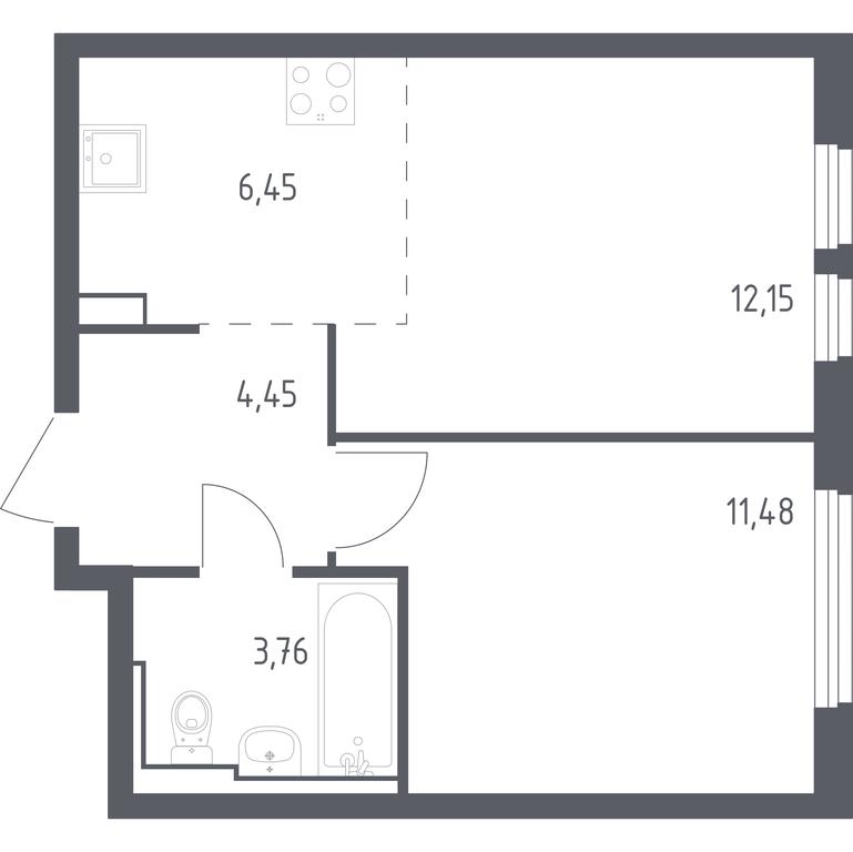 Apartment Sale, 38.29平方米 at Ostafevo, Ostafyevskoe Highway, 12к1, Ryazanovskoe Settlement, Moscow, Russia #1 Apartment Sale, 38.29平方米 at Ostafevo, Ostafyevskoe Highway, 12к1, Ryazanovskoe Settlement, Moscow, Russia #1