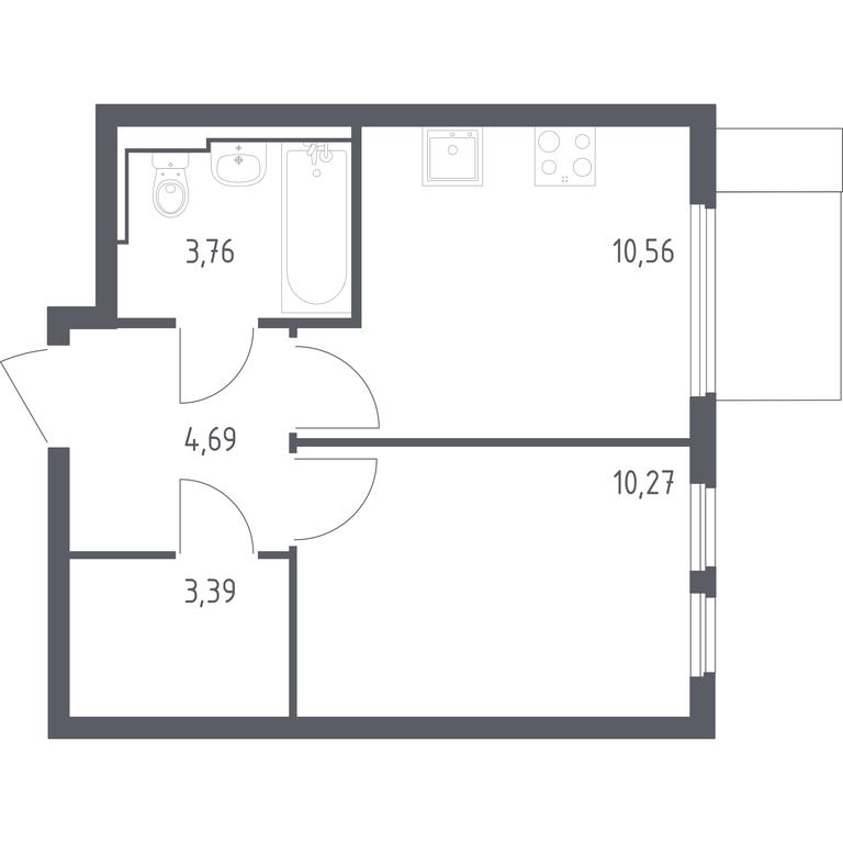 Apartment Sale, 32.67 sq. m. at Ostafevo, Ostafyevskoe Highway, 12к1, Ryazanovskoe Settlement, Moscow, Russia #1 Apartment Sale, 32.67 sq. m. at Ostafevo, Ostafyevskoe Highway, 12к1, Ryazanovskoe Settlement, Moscow, Russia #1